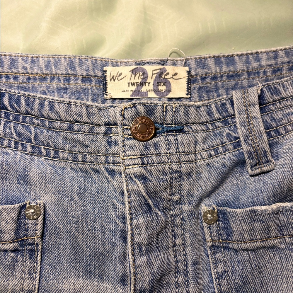 We The Free Light Blue Denim Shorts!